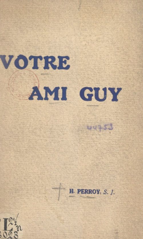 Couverture ebook de Votre ami Guy, de Henry Perroy