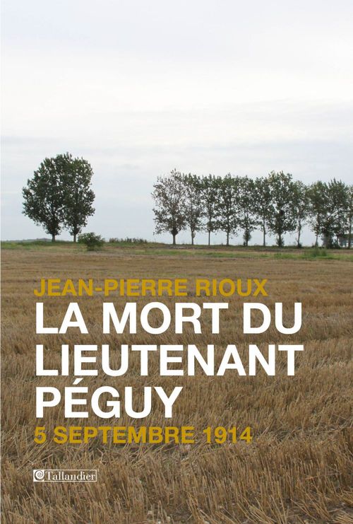 Couverture ebook de La Mort du lieutenant Péguy, de Jean-Pierre Rioux