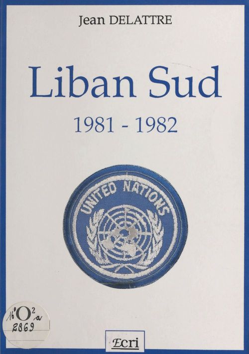 Couverture ebook de Liban Sud, de Jean Delattre