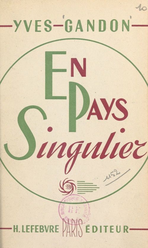 Couverture ebook de En pays singulier, de Yves Gandon