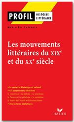 Couverture ebook de Profil - Les mouvements littéraires du XIXe au XXe siècle, de Marie-Ève Thérenty