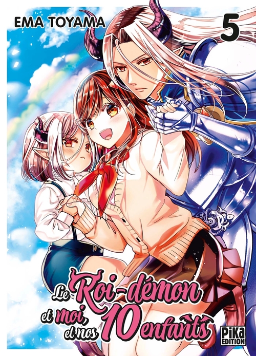 Couverture ebook de Le Roi-Démon et moi, et nos 10 enfants T05, de Ema Toyama