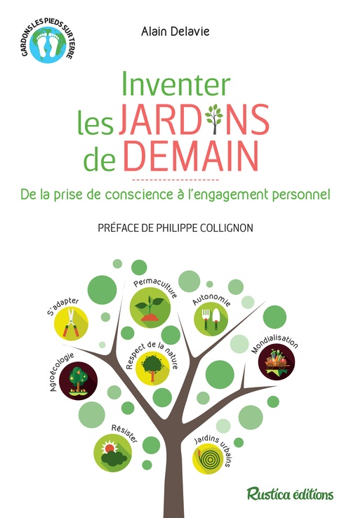 Couverture ebook de Inventer les jardins de demain, de Alain Delavie