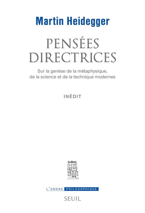 ebook cover of Pensées directrices, by Martin Heidegger