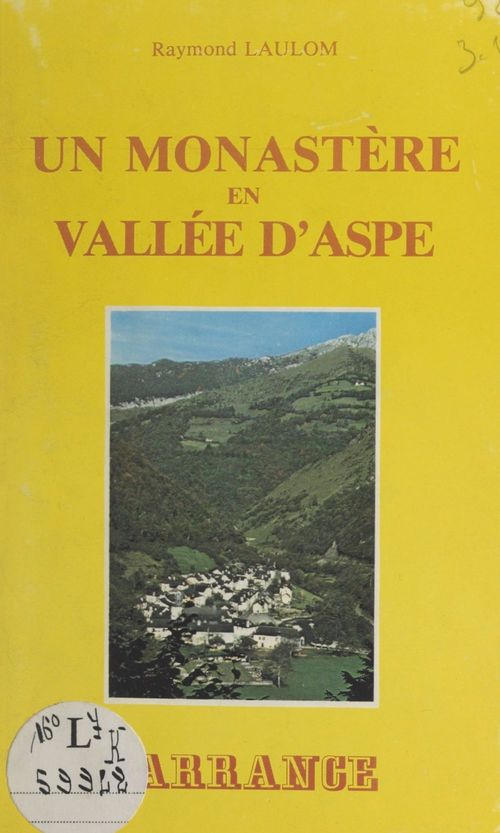 Couverture ebook de Sarrance, un monastère en vallée d'Aspe, de Raymond Laulom