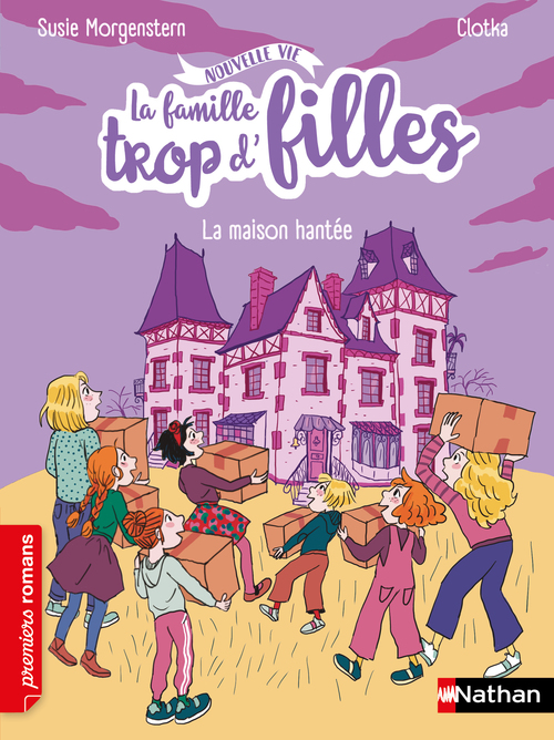 Couverture ebook de La famille trop d'fille - La maison hantée, de Susie Morgenstern, Clotka