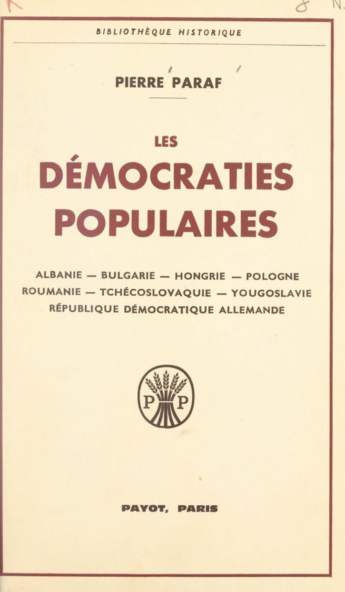 ebook cover of Les démocraties populaires, by Pierre Paraf