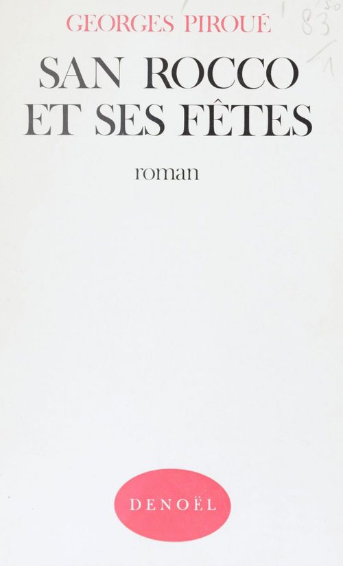 ebook cover of San Rocco et ses fêtes, by Georges Piroue