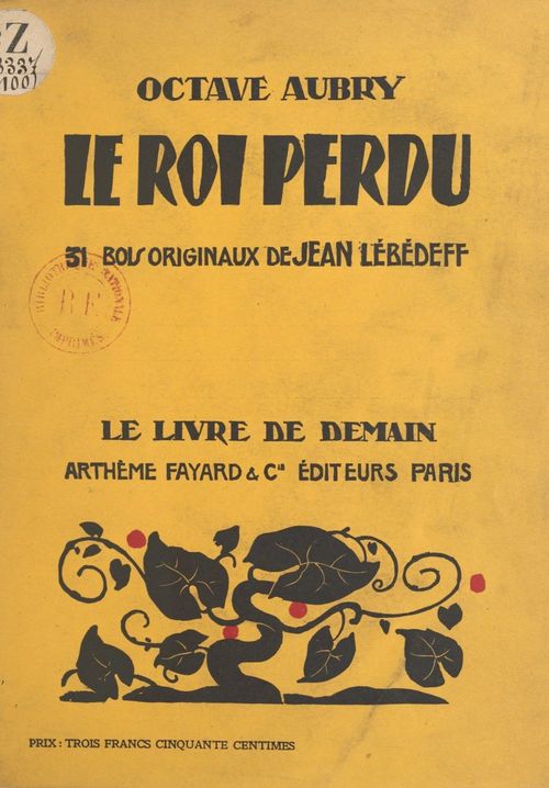 Couverture ebook de Le roi perdu, de Octave Aubry