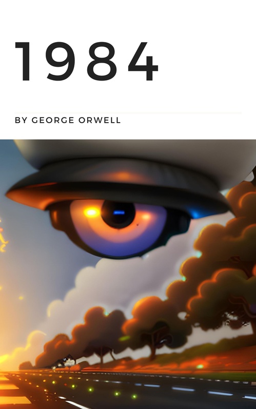 ebook cover of 1984, by George Orwell