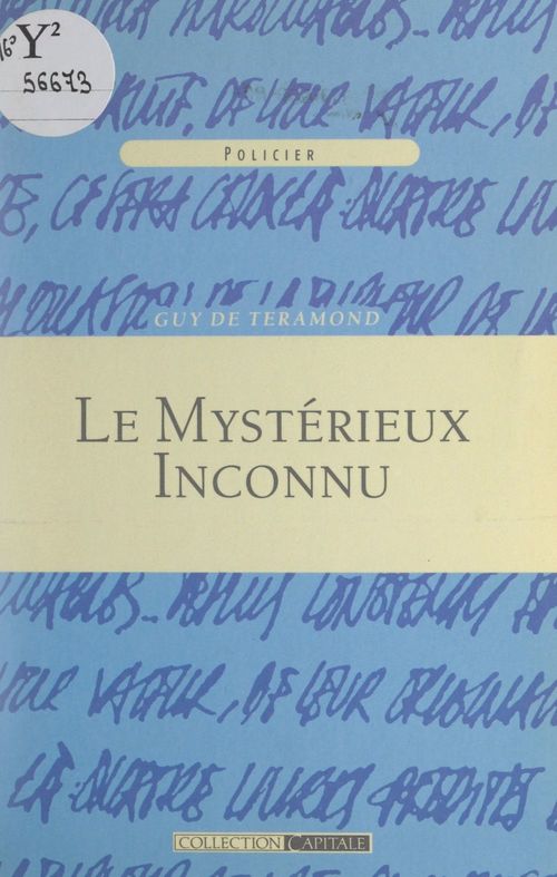 Couverture ebook de Le mystérieux inconnu, de Guy De Teramond