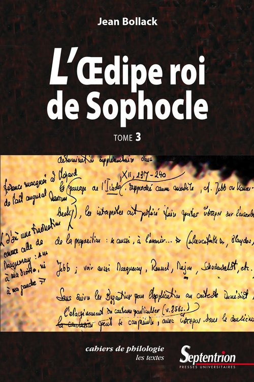 Couverture ebook de L´OEdipe Roi de Sophocle. Tome 3, de Jean Bollack