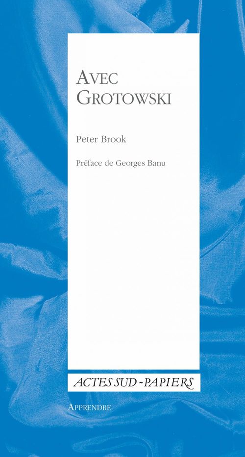 ebook cover of Avec Grotowski, by Peter Brook