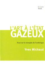 ebook cover of L'art à l'état gazeux, by Yves Michaud