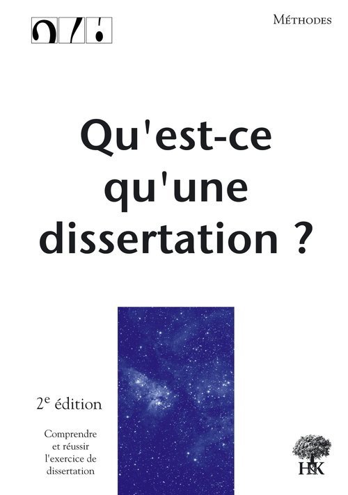 ebook cover of Qu'est-ce qu'une dissertation ?, by André Leblanc