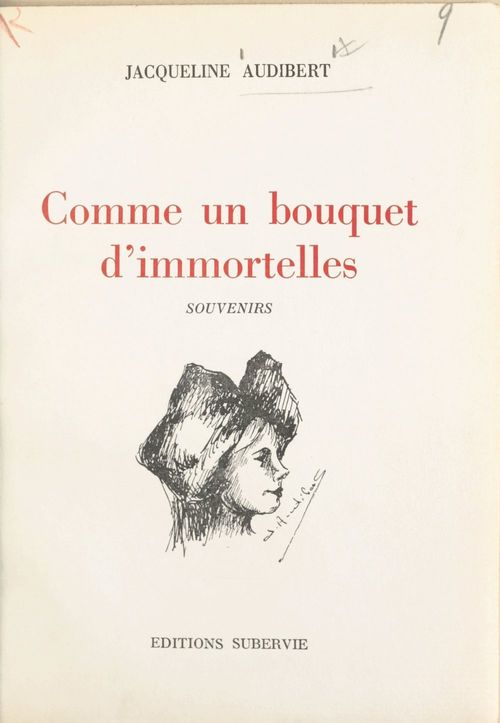 Couverture ebook de Comme un bouquet d'immortelles, de Jacqueline Audibert