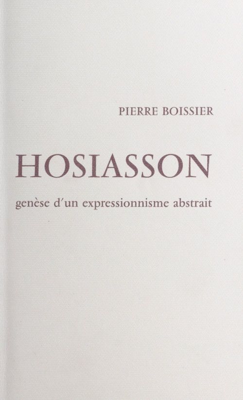 Couverture ebook de Hosiasson, de Pierre Boissier