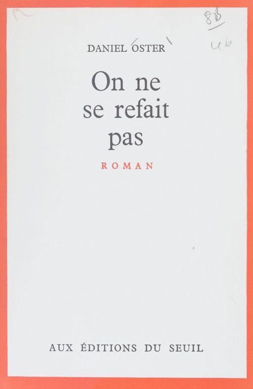 Couverture ebook de On ne se refait pas, de Daniel Oster
