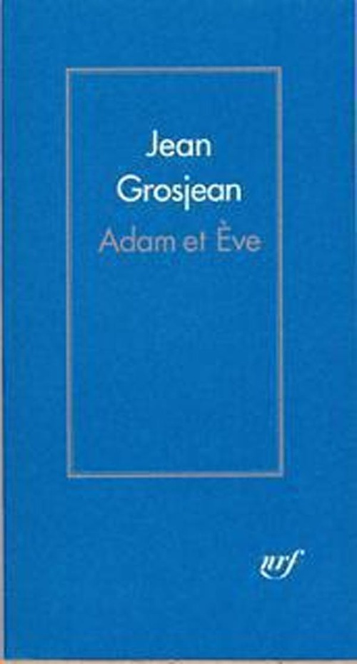 ebook cover of Adam et Ève, by Jean Grosjean