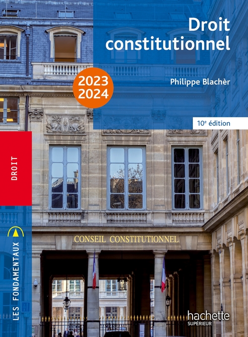 Couverture ebook de Fondamentaux - Droit constitutionnel 2023-2024 - Ebook epub, de Philippe Blachèr
