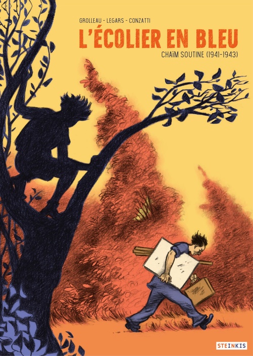 ebook cover of L'écolier en bleu - Chaïm Soutine, by Anna Conzatti, Fabien Grolleau, Joël Legars