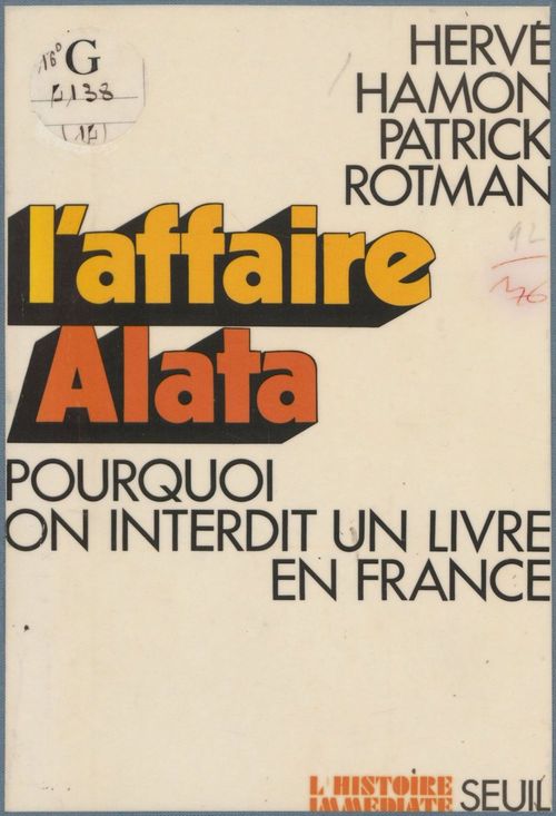 ebook cover of L'Affaire Alata, by Hamon, Rotman