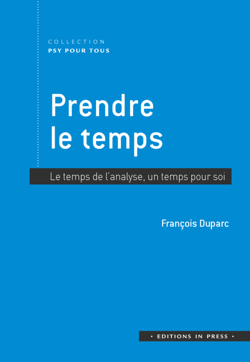 Couverture ebook de Prendre le temps, de François Duparc