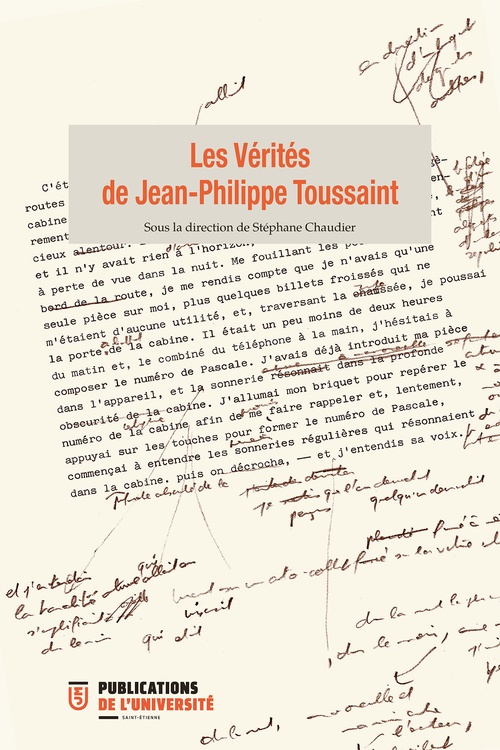ebook cover of Les Vérités de Jean-Philippe Toussaint, by