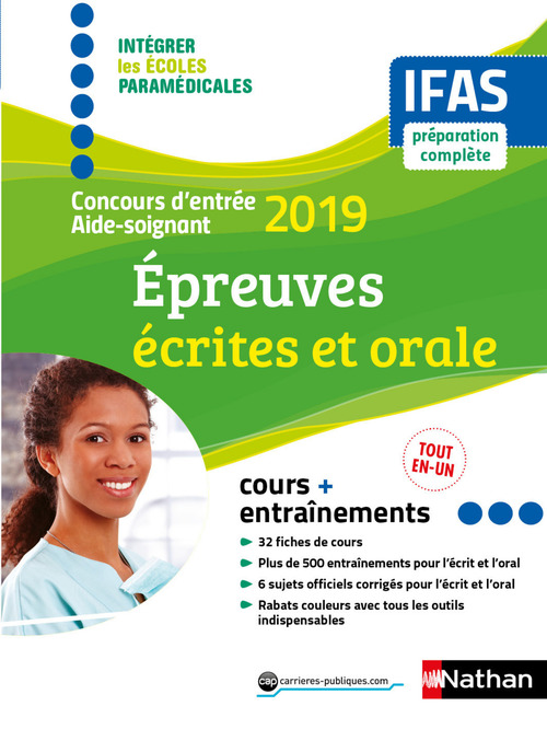 Couverture ebook de Concours d'entrée aide-soignant 2019 - Ecrit + oral - Intégrer les écoles paramédicales, de Collectif