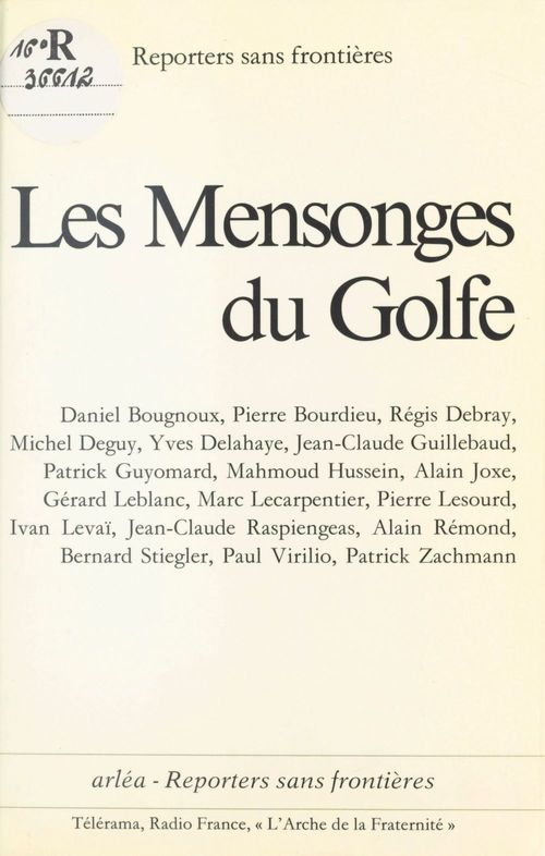 Couverture ebook de Les Mensonges du Golfe, de Reporters sans frontières