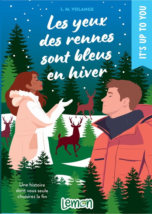 ebook cover of Les yeux des rennes sont bleus en hiver, by L. M. Volange
