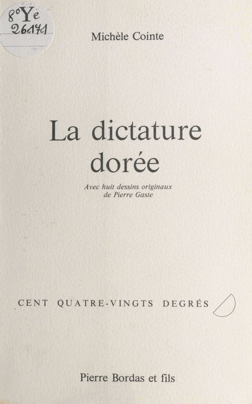 Couverture ebook de La dictature dorée, de Cointe