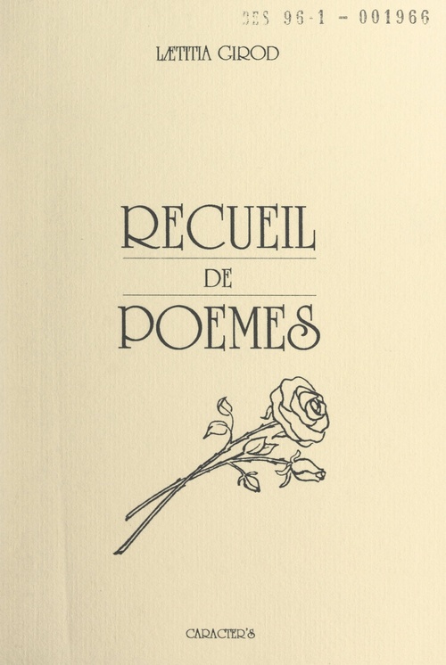 Couverture ebook de Recueil de poèmes, de LæTitia Girod