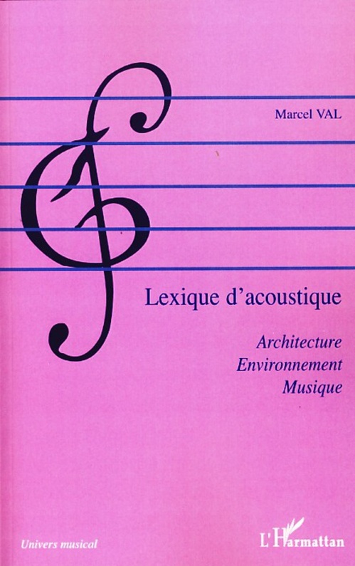 Couverture ebook de Lexique d'acoustique, de Marcel Val