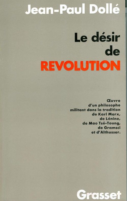 ebook cover of Le désir de révolution, by Jean-paul Dollé