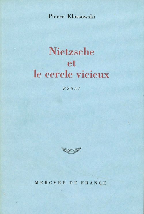 ebook cover of Nietzsche et le cercle vicieux, by Pierre Klossowski