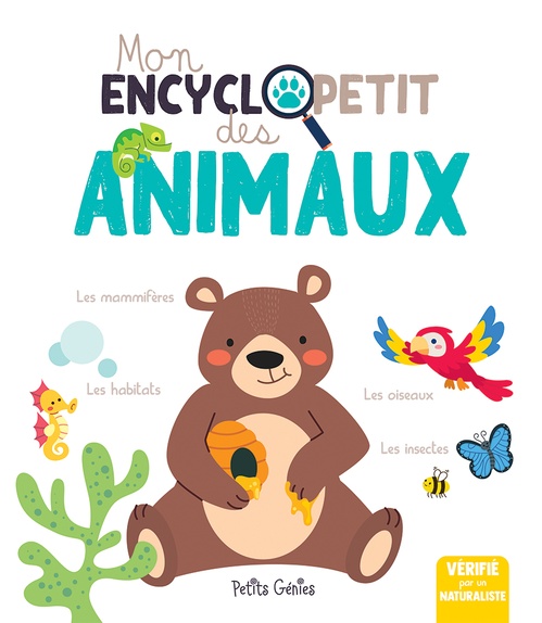 Couverture ebook de Mon encyclopetit des animaux, de Claire Chabot