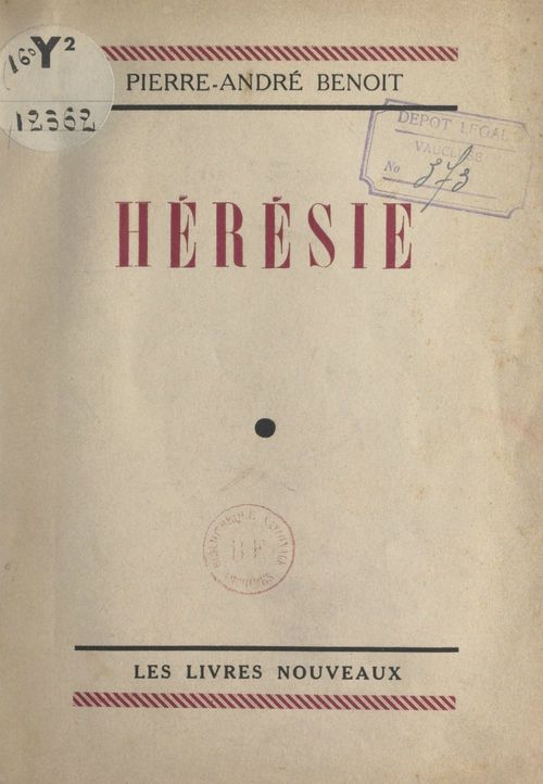 ebook cover of Hérésie, by Pierre Andre Benoit