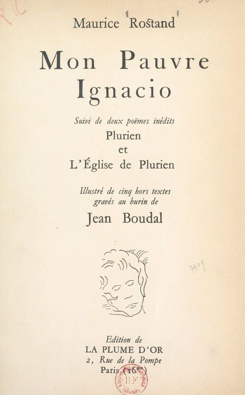 Couverture ebook de Mon pauvre Ignacio, de Maurice Rostand