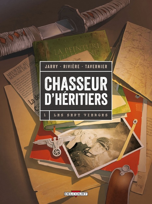 Couverture ebook de Chasseur d'héritiers T01 - Les Sept Vierges, de Nicolas Jarry, Benoît Rivière, Guillaume Tavernier