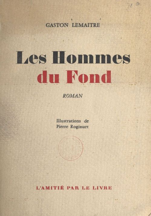 ebook cover of Les hommes du fond, by Gaston Lemaitre