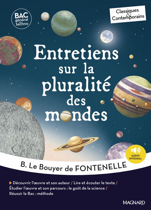 Couverture ebook de Entretiens sur la pluralité des mondes - Bac Français 1re 2026 - Classiques et Contemporains, de Bernard Le Bouyer de Fontenelle