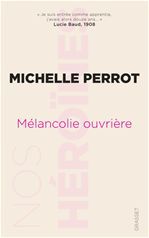 Couverture ebook de Mélancolie ouvrière, de Michelle Perrot