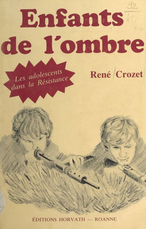 Couverture ebook de Enfants de l'ombre, de Rene Crozet