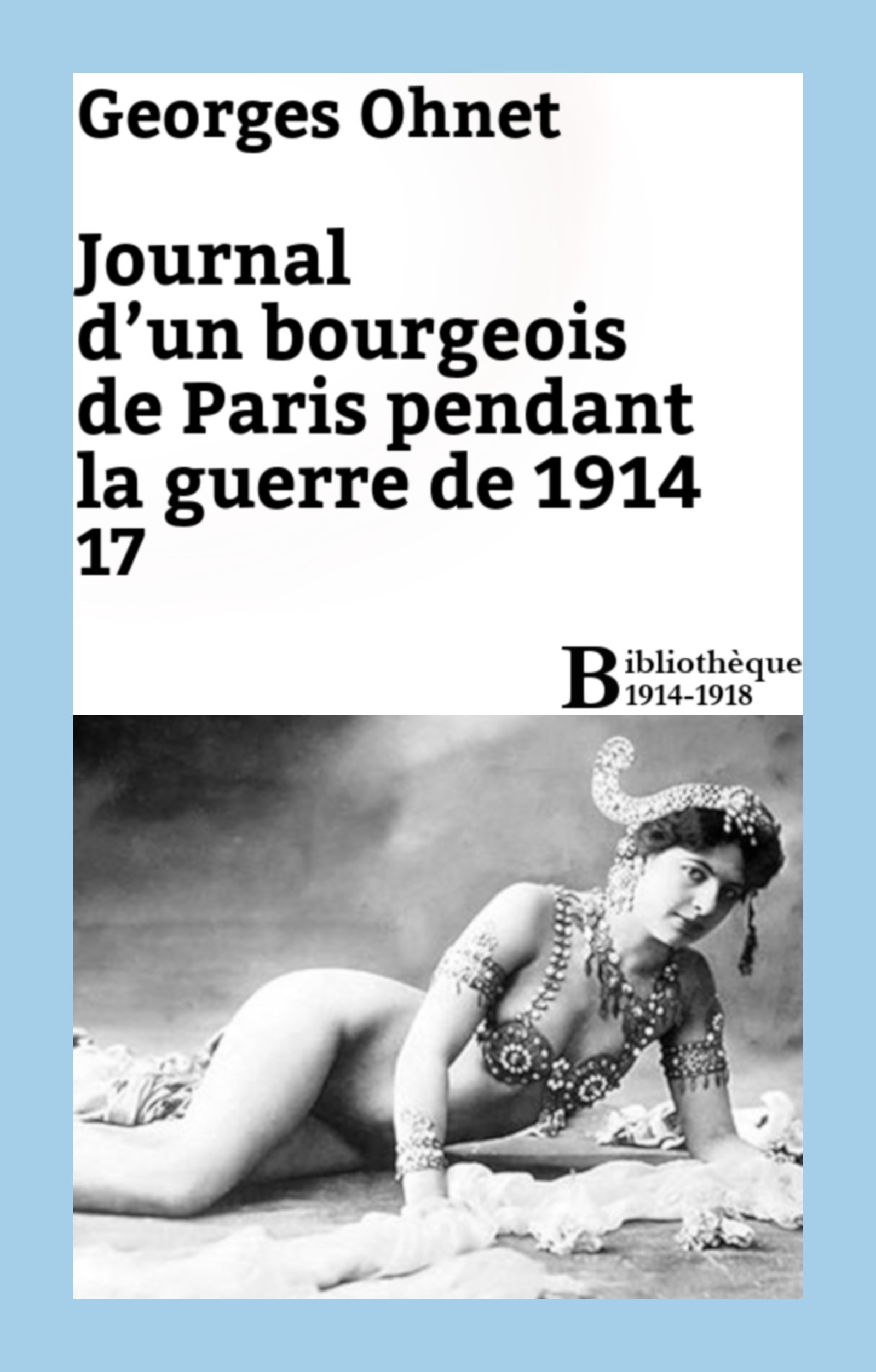 ebook cover of Journal d'un bourgeois de Paris pendant la guerre de 1914 - 17, by Georges Ohnet