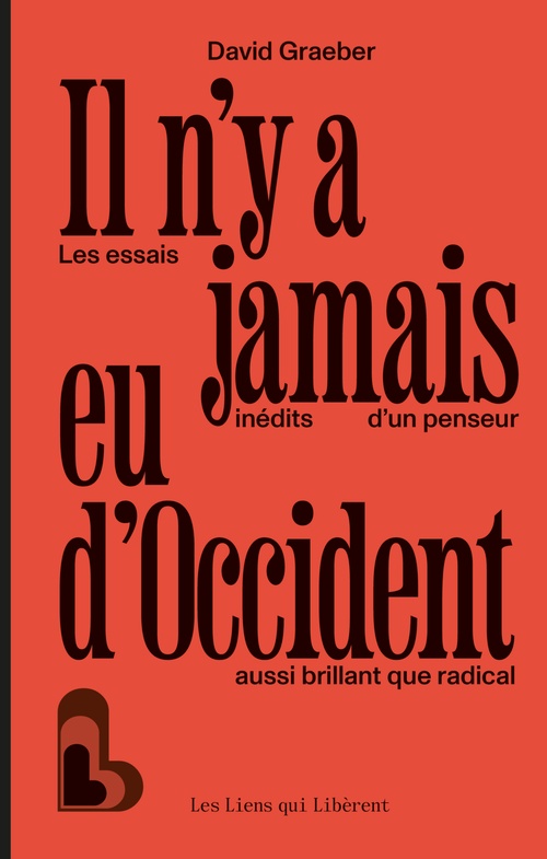ebook cover of Il n'y a jamais eu d'occident, by David Graeber
