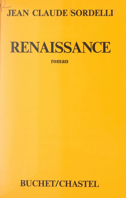 ebook cover of Renaissance, by Jean-Claude Sordelli