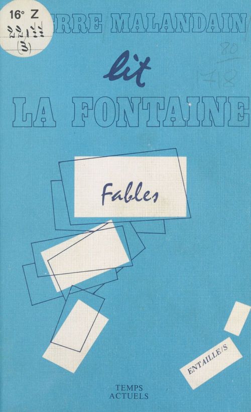 Couverture ebook de La Fable et l'Intertexte, de Pierre Malandain