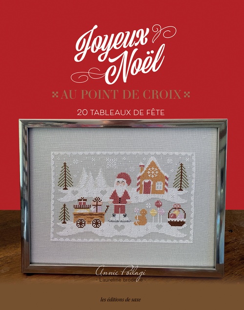 Couverture ebook de Joyeux Noël au point de croix, de Annie Poilagi