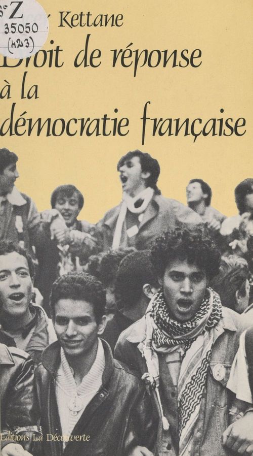 Couverture ebook de Droit de réponse à la démocratie française, de Nacer Kettane